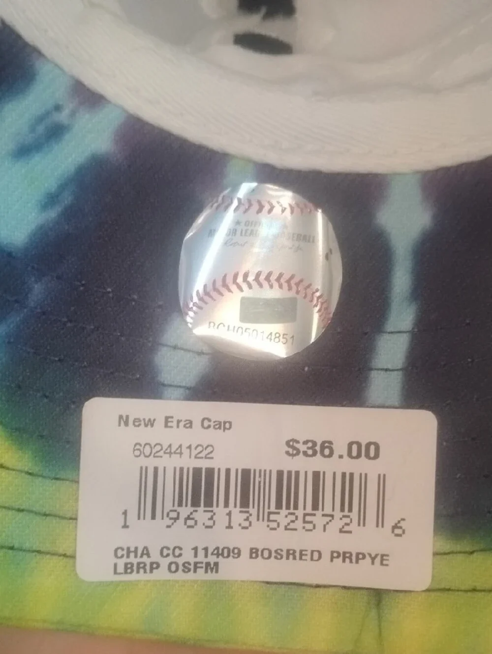 New Era Multicolor Tie-Dye Boston 'B' Cap